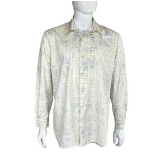 Tommy Bahama Men’s Silk Blend Floral Design Long Sleeve Button Down